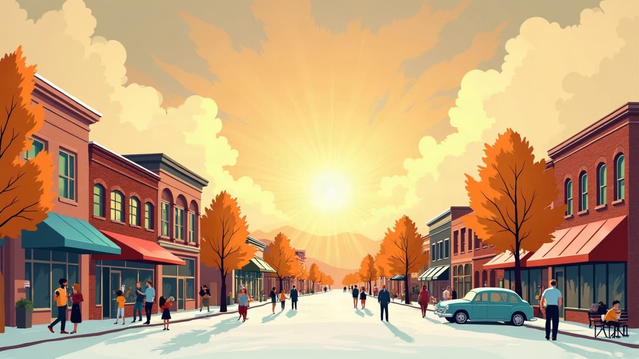 Editorial illustration: Weather in Blacksburg, VA: What Each Season is Really Like
