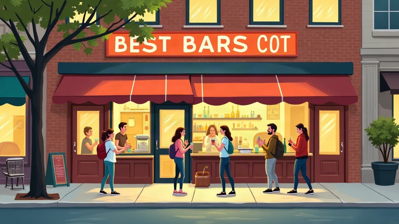 Editorial illustration: Best Bars in Blacksburg