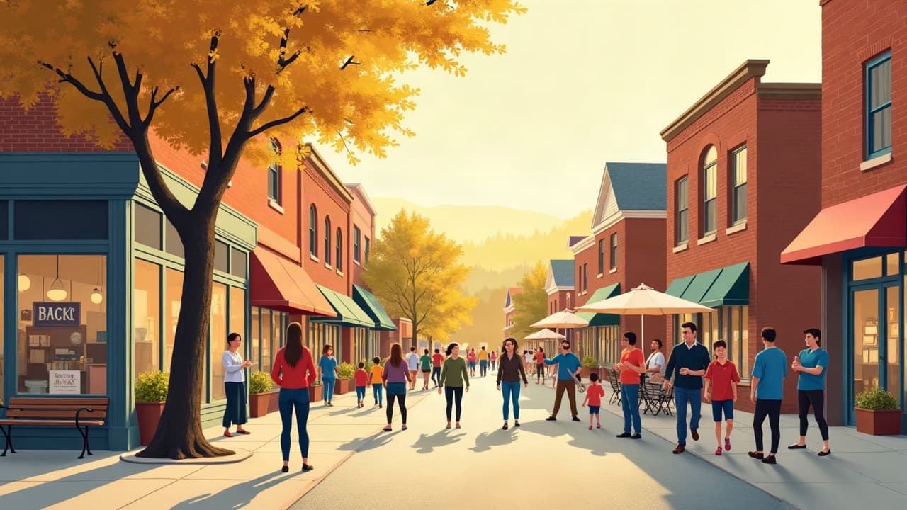 Editorial illustration: Antique and Thrift Stores in Blacksburg