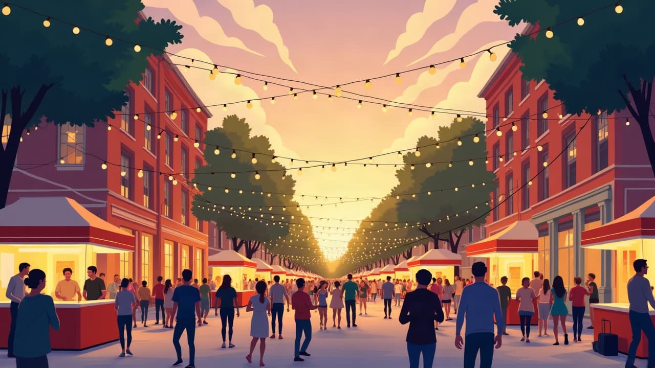Editorial illustration: Virginia Tech percussion concert set for Draper Street